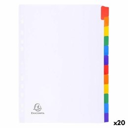 Dystanse poszerzające Exacompta Biały A4 (20 Sztuk)