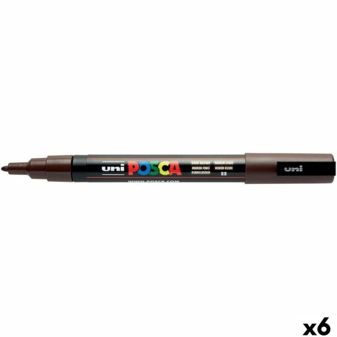 Marker POSCA PC-3M Ceimnobrązowy (6 Sztuk)