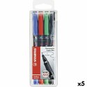 Zestaw markerów Stabilo OHPEN UNIVERSAL Wielokolorowy 0,4 mm 4 Części (5 Sztuk)