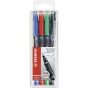 Zestaw markerów Stabilo OHPEN UNIVERSAL Wielokolorowy 0,4 mm 4 Części (5 Sztuk)