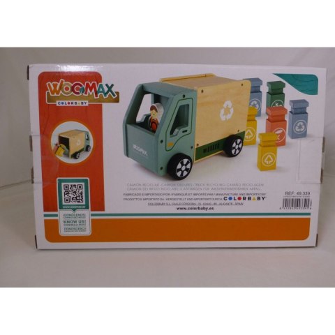 Śmieciarka Woomax Zabawka 8 Części 24 x 15 x 13,5 cm (4 Sztuk)