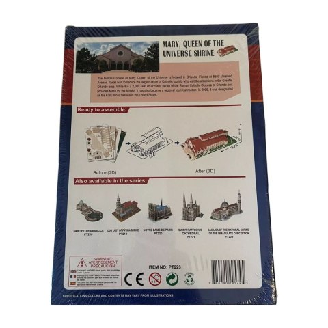 Puzzle 3D CubicFun MARY QUEEN OF THE UNIVERSE SHRINE Wielokolorowy 54 Części
