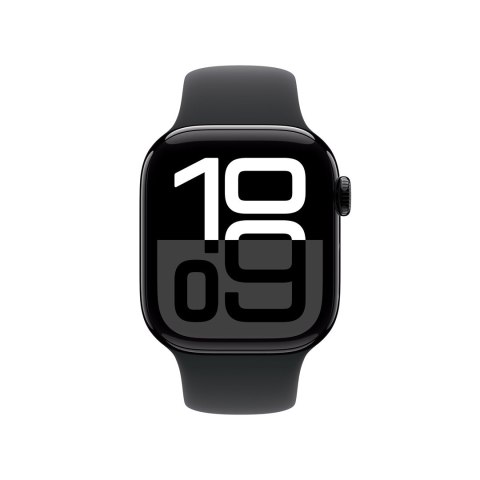Apple Watch Series 10 Aluminium 42mm Diamentowa czerń (Sport Band Black) M/L