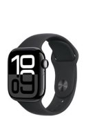 Apple Watch Series 10 Aluminium 42mm Diamentowa czerń (Sport Band Black) M/L