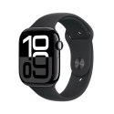 Apple Watch Series 10 GPS 46mm Jet Black Aluminiowa koperta z paskiem sportowym M/L