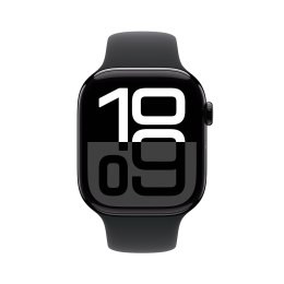 Apple Watch Series 10 GPS 46mm Jet Black Aluminiowa koperta z paskiem sportowym M/L