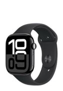 Apple Watch Series 10 GPS 46mm Jet Black Aluminiowa koperta z paskiem sportowym M/L