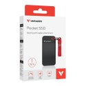 Verbatim Pocket SSD 1 TB USB Type-C 3.2 Gen 2 (3.1 Gen 2) Czarny, Czerwony