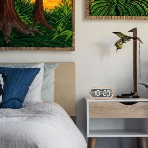 Zegarek z Budzikiem CGV Drewno