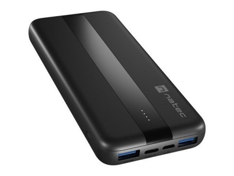 NATEC POWERBANK TREVI SLIM Q V2 10000MAH PD USB-C 20W + USB-A 18W + KABEL USB-C