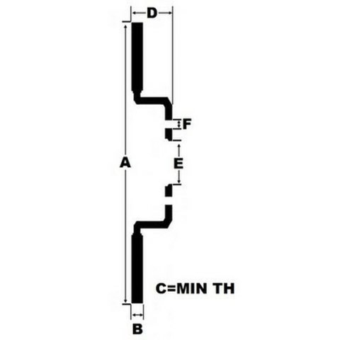 Tarcze Hamulcowe Black Diamond BDKBD797G6 6 Paski 2 Sztuk