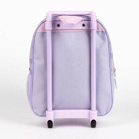 Plecak szkolny 3D z kółkami Stitch Liliowy 25,0 x 31,0 x 10,0 cm