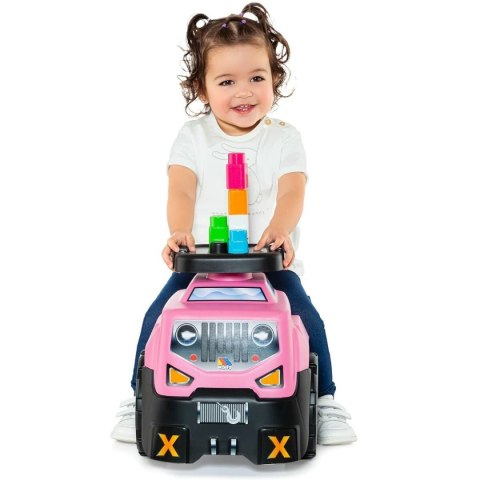 Rower trójkołowy Moltó 3x1 Wheels & Blocks 10 Części 89 cm Różowy