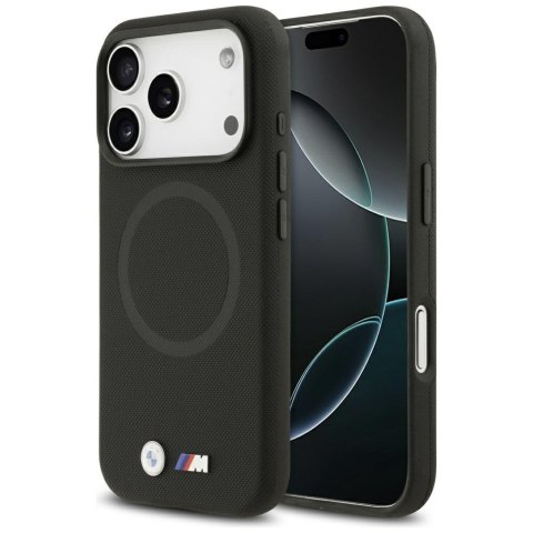Etui BMW M FW Metal Logo MagSafe do iPhone 17 Pro / 18 Pro czarny