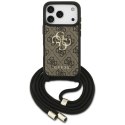 Etui Guess 4G Big Logo Cord Stap Crossbody do iPhone 17 Pro brązowy
