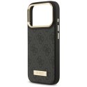 Etui Guess 4G Logo Plate MagSafe do iPhone 17 Pro czarny