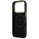 Etui Guess 4G Logo Plate MagSafe do iPhone 17 Pro czarny