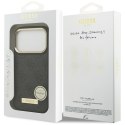 Etui Guess 4G Logo Plate MagSafe do iPhone 17 Pro czarny