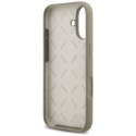Etui Guess Silicone Big 4G Script do iPhone 17 brązowy