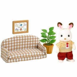 Figurki Superbohaterów Sylvanian Families Papa Rabbit Chocolate and Living Room