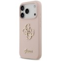 Etui Guess Silicone Big 4G Script do iPhone 17 Pro różowy