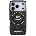 Etui Karl Lagerfeld IML Choupette Head Logo MagSafe do iPhone 17 Pro Max czarny