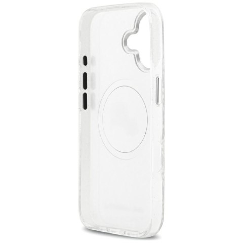 Etui Karl Lagerfeld IML Glitter Karl & Choupette Heads Logo MagSafe do iPhone 17 szary