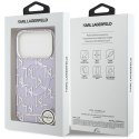 Etui Karl Lagerfeld IML KL Monogram MagSafe do iPhone 17 Pro Max fioletowy