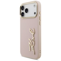 Etui Karl Lagerfeld Karl Script Logo do iPhone 17 Pro Max różowy