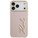 Etui Karl Lagerfeld Karl Script Logo do iPhone 17 Pro Max różowy