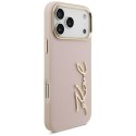 Etui Karl Lagerfeld Karl Script Logo do iPhone 17 Pro Max różowy