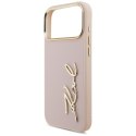 Etui Karl Lagerfeld Karl Script Logo do iPhone 17 Pro Max różowy