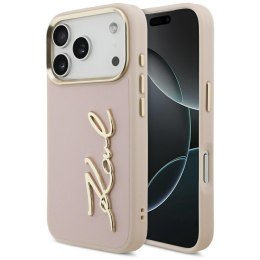 Etui Karl Lagerfeld Karl Script Logo do iPhone 17 Pro różowy