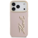 Etui Karl Lagerfeld Karl Script Logo do iPhone 17 Pro różowy