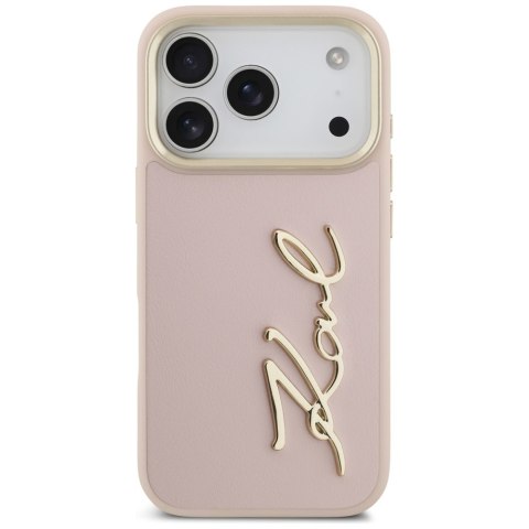 Etui Karl Lagerfeld Karl Script Logo do iPhone 17 Pro różowy