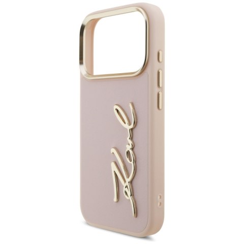 Etui Karl Lagerfeld Karl Script Logo do iPhone 17 Pro różowy