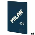 Notatnik Milan SERIE 1918 Niebieski A4 48 Kartki (3 Sztuk)