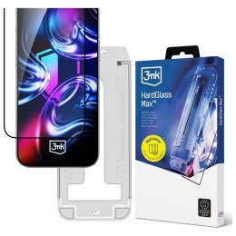Szkło hartowane 3MK HardGlass Max z aplikatorem do Apple iPhone 13/13 Pro/14/16E