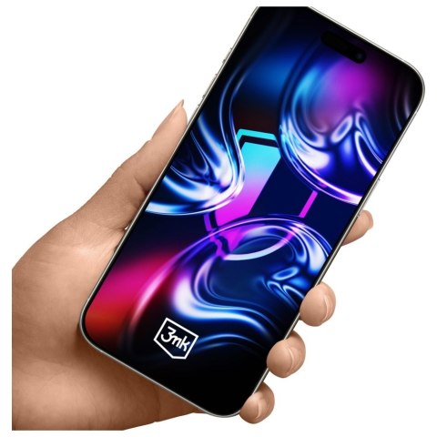 Szkło hartowane 3MK HardGlass Max z aplikatorem do Apple iPhone 16 Pro/17