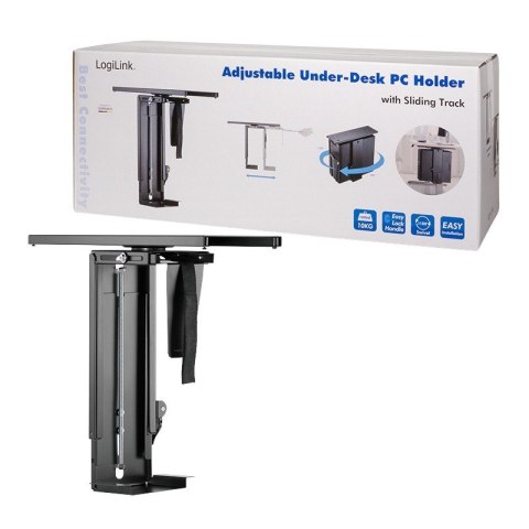 Regulowany uchyt biurkowy na komputer