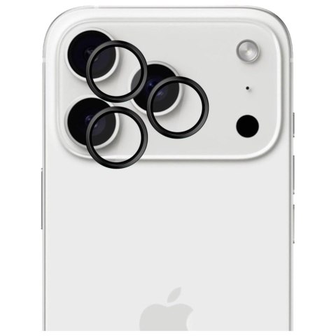Ochrona na obiektyw aparatu 3MK HARDY Lens Protection Pro do Apple iPhone 17 Pro / 17 Pro Max czarny