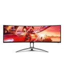 AOC B2 AG493UCX2 monitor komputerowy 124 cm (48.8") 5120 x 1440 px Quad HD LED Czarny
