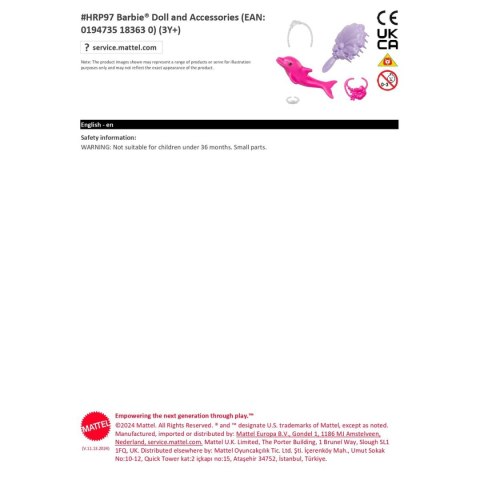 Lalka Barbie Malibú przegubowy Syrena