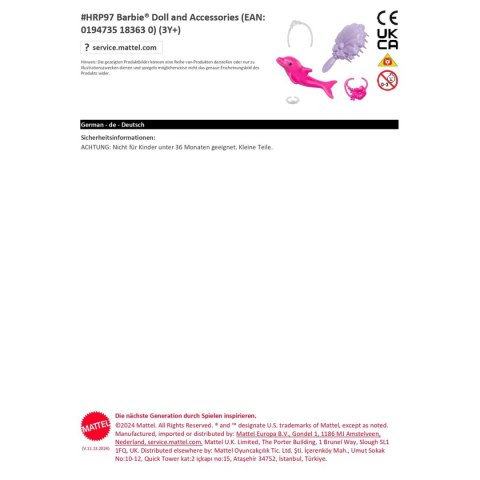 Lalka Barbie Malibú przegubowy Syrena