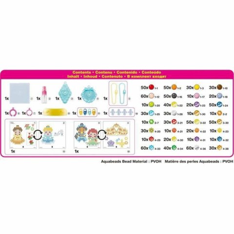 Zestaw do Rękodzieła Aquabeads My Disney princesses accessories