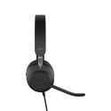 Jabra Evolve2 40 SE Zestaw słuchawkowy Przewodowa Opaska na głowę Połączenia/muzyka USB Typu-A Czarny