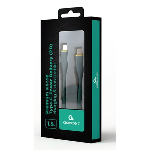 Kabel USB 2.0 GEMBIRD CC-USB2S-CMCM-1.5M-G Kolor Zielony 1,5 m