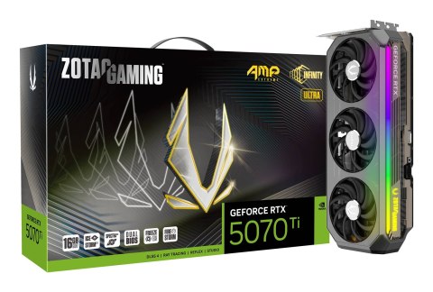 Karta graficzna Zotac RTX 5070 TI AMP Extreme Infinity ultra 16GB GDDR7 HDMI
