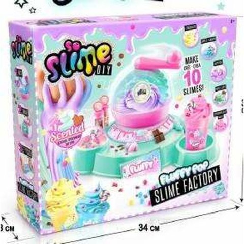 Slime Canal Toys Fluffy Różowy Turkusowy