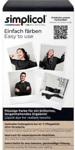 Simplicol Intensiv Aksamitna Czerń Samt-Schwarz Barwnik do Tkanin